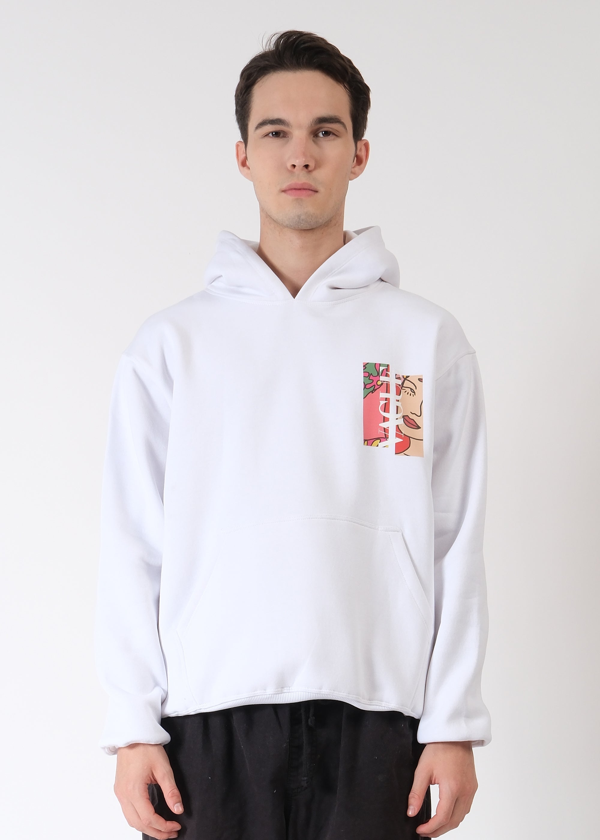 Vague Oversized Graphic Hoodie