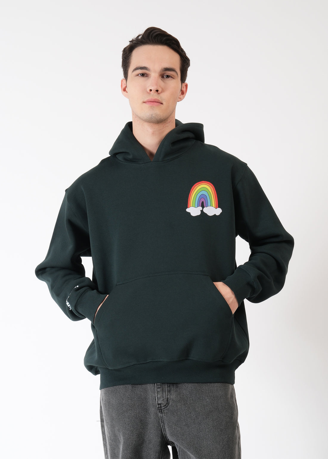 All We Need is Love Oversized Graphic Hoodie