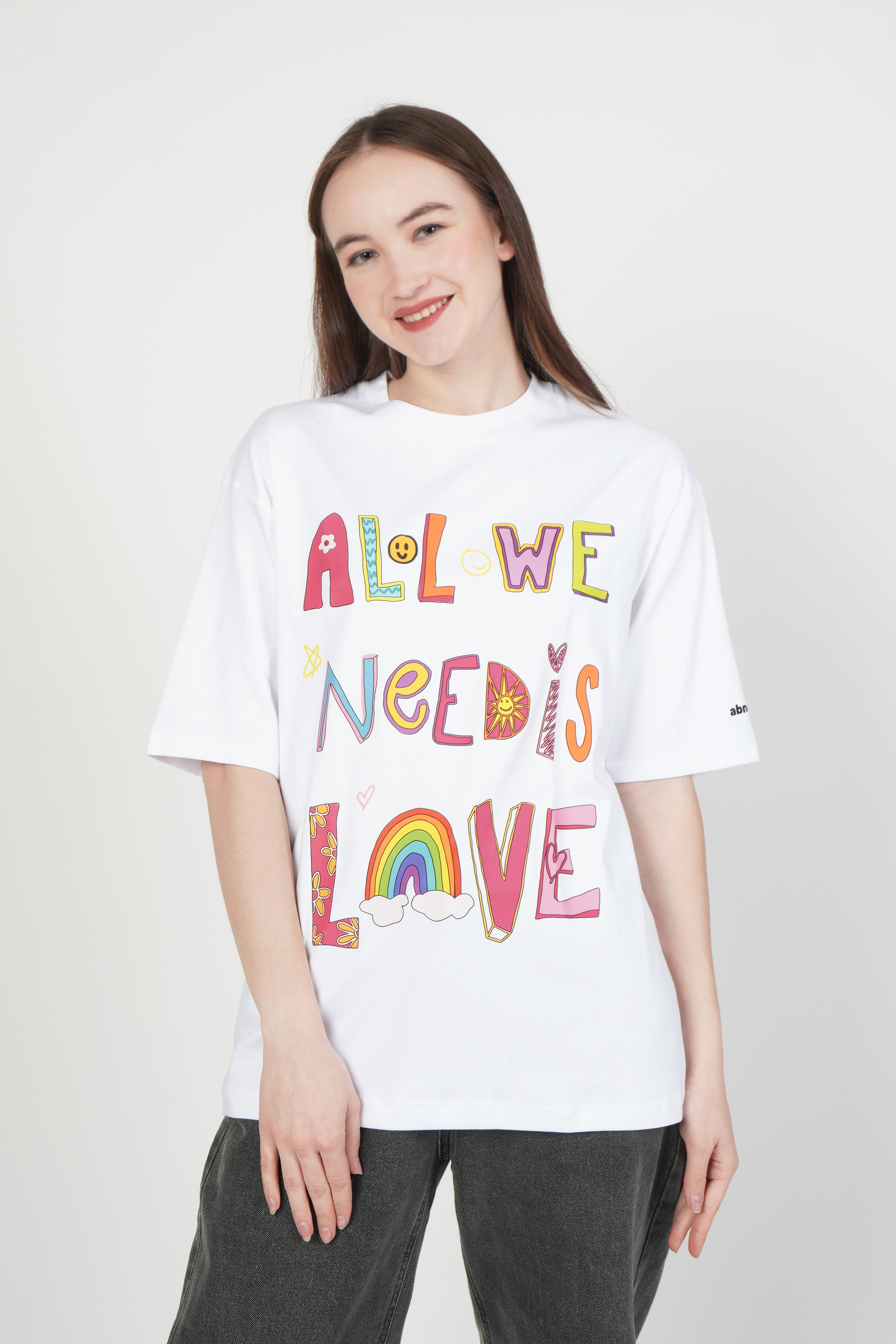 All We Need Is Love |  oversized unisex graphic tee