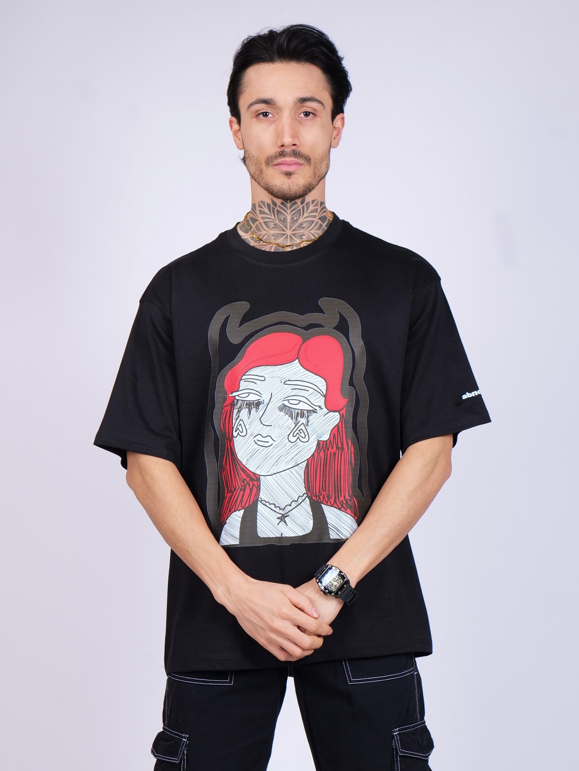 ✰ Anxious- oversized unisex graphic tee
