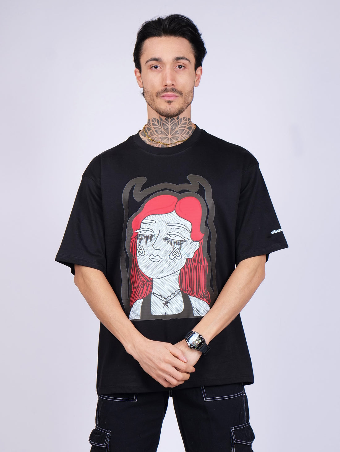✰ Anxious- oversized unisex graphic tee