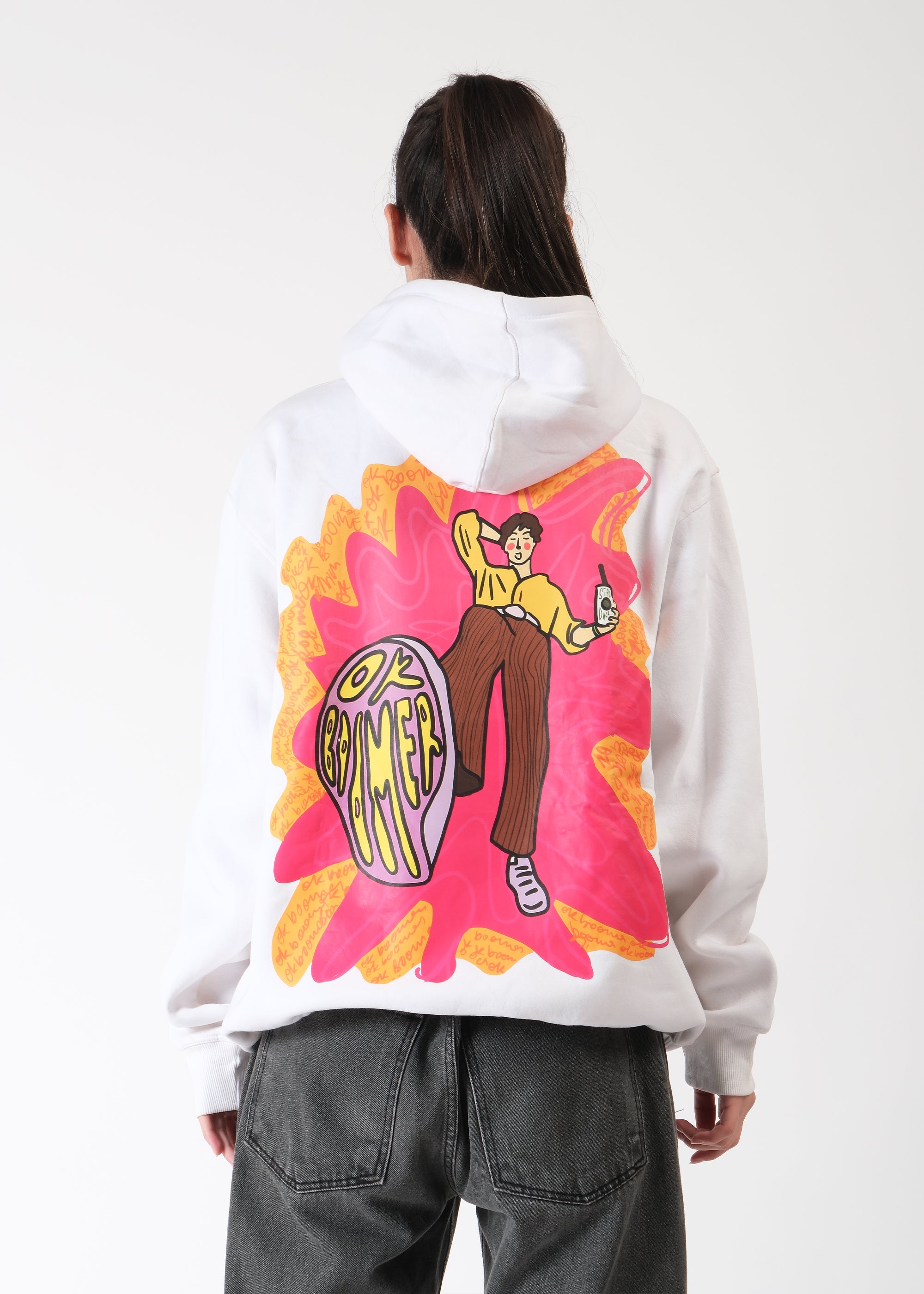 OK Boomer- Oversized Graphic Hoodie