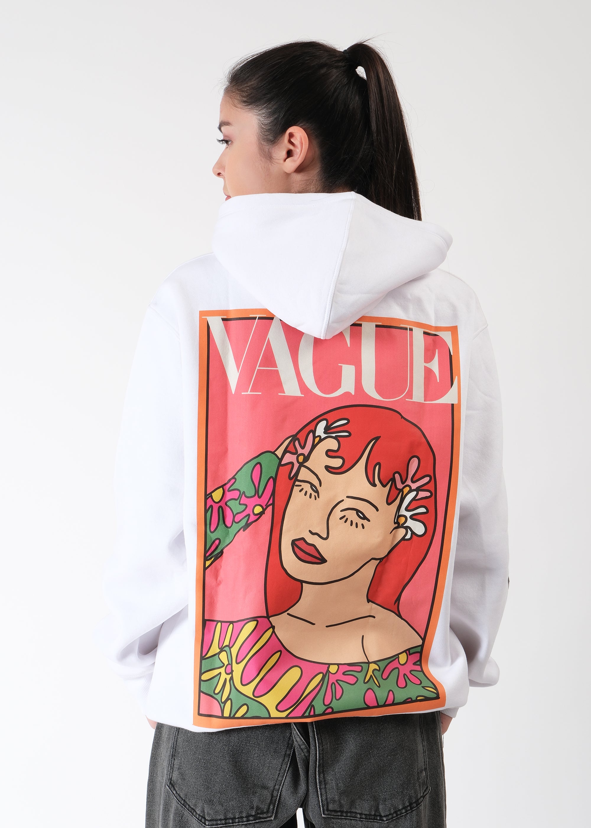 Vague Oversized Graphic Hoodie
