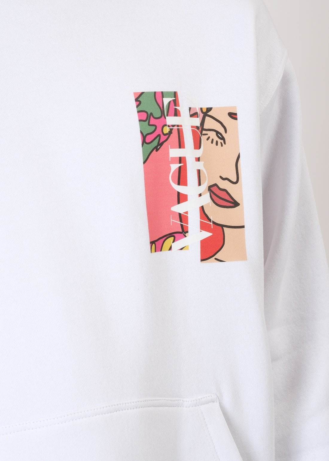 Vague Oversized Graphic Hoodie
