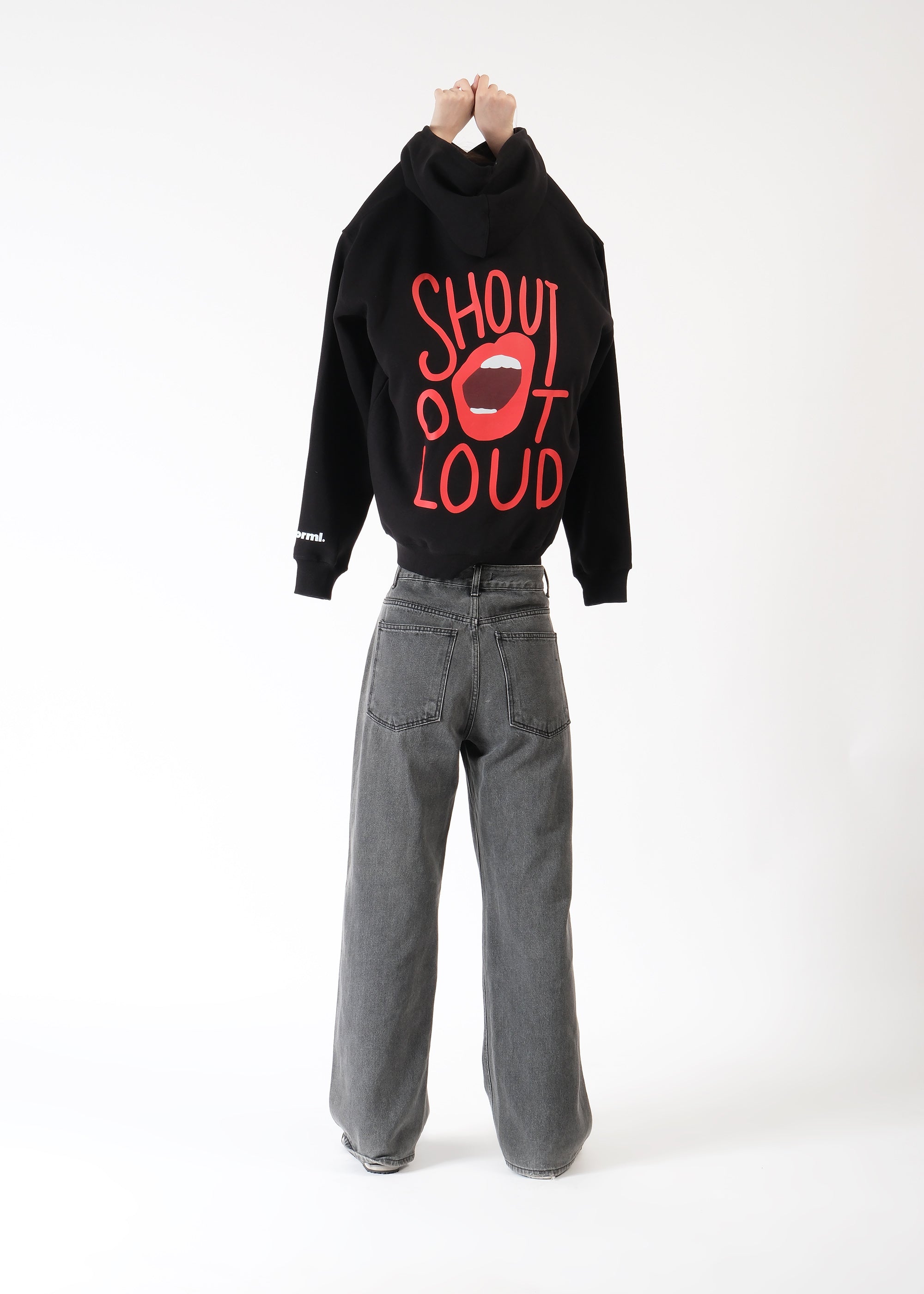 Shout Out Loud Oversized Graphic Hoodie