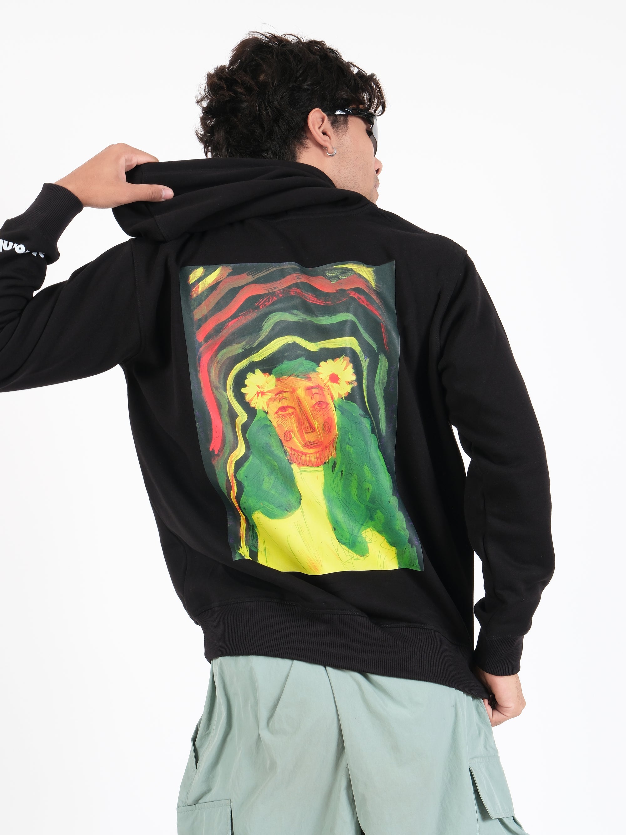 Straight Outta Gallery Oversized Graphic Hoodie