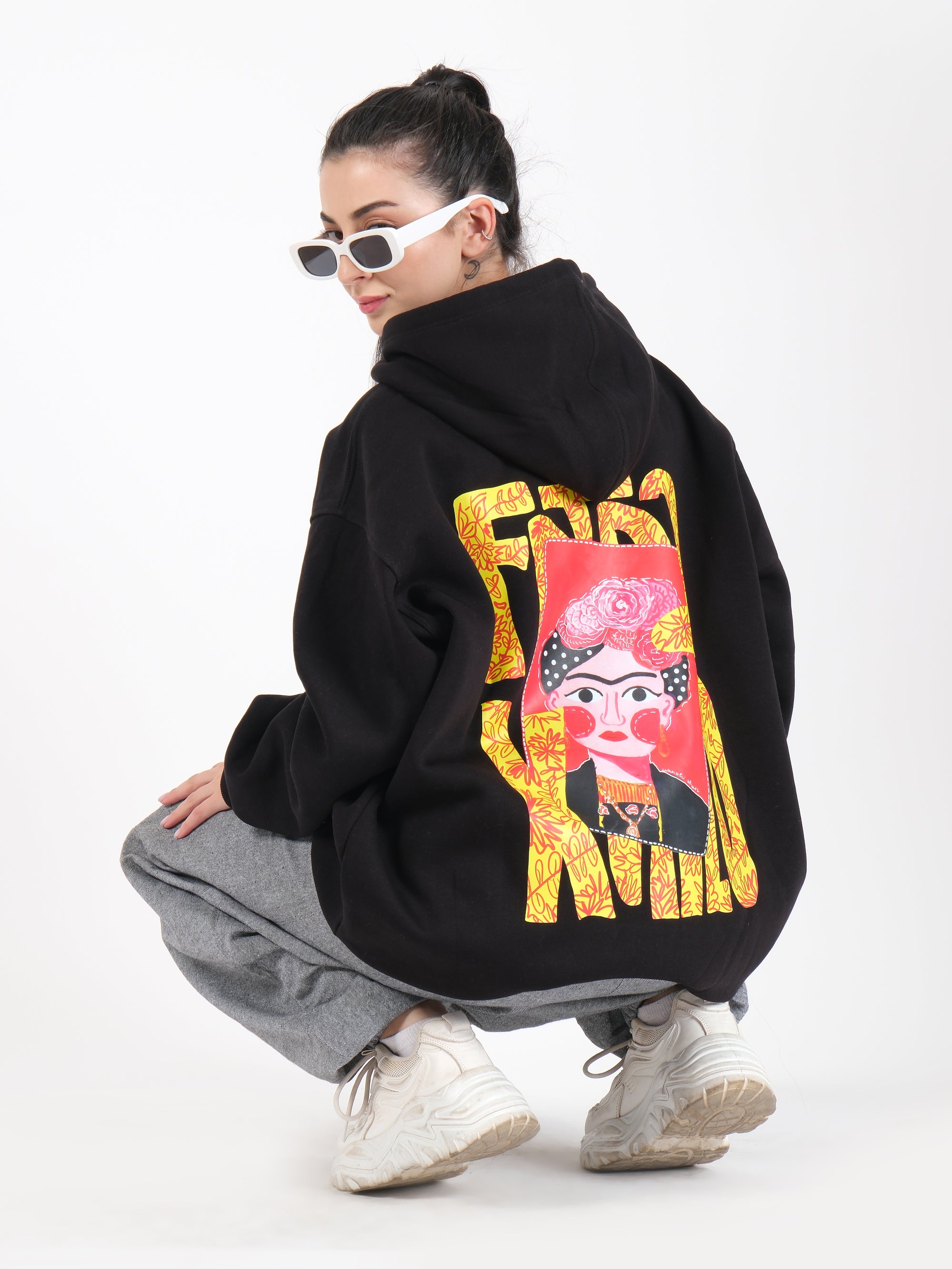 Frida- Oversized Graphic Hoodie