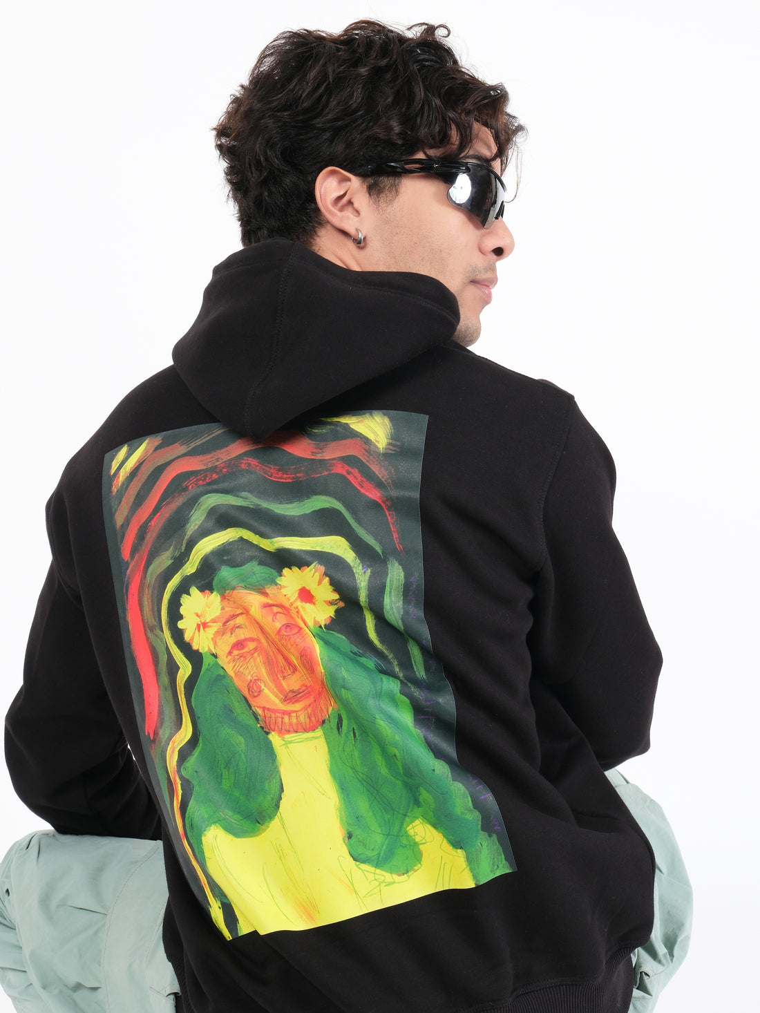 Straight Outta Gallery Oversized Graphic Hoodie