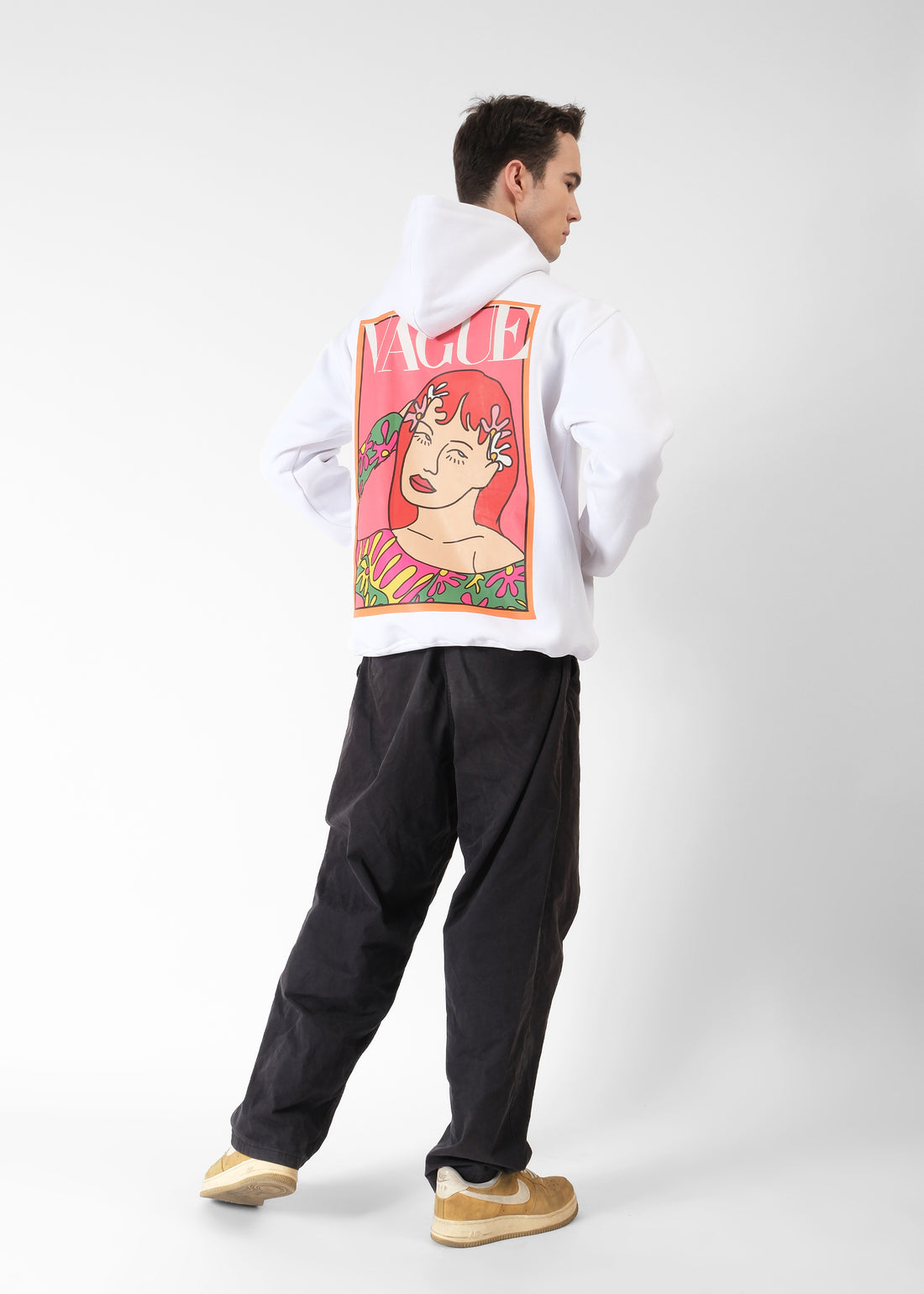 Vague Oversized Graphic Hoodie