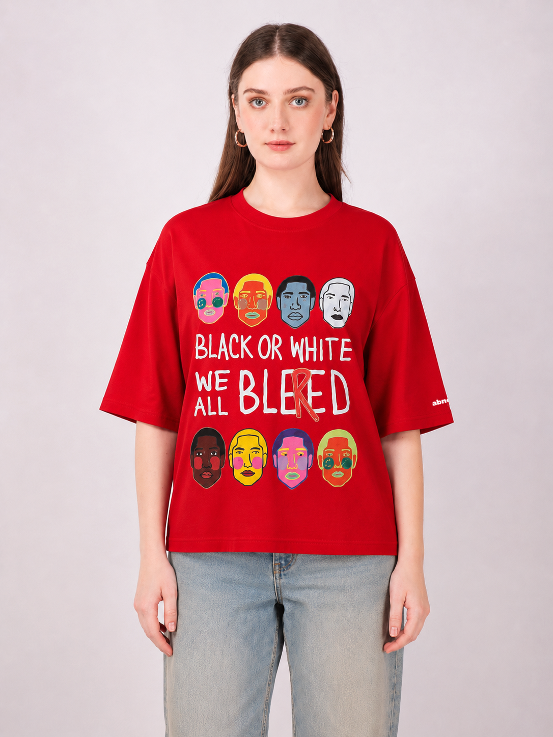 ✰ Bleed Red | oversized unisex graphic tee