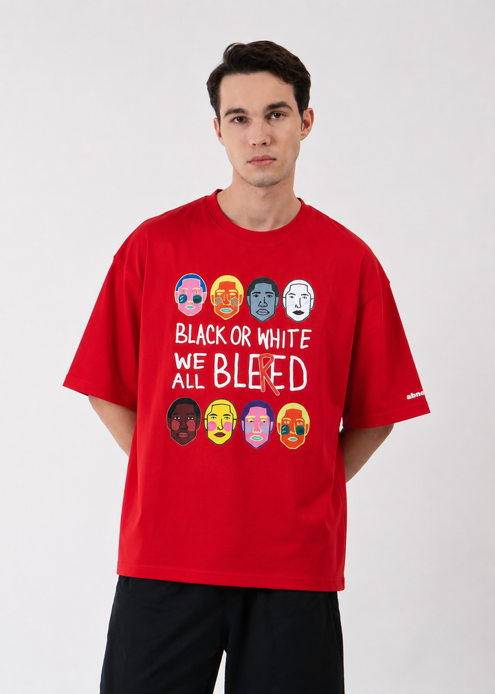 ✰ Bleed Red | oversized unisex graphic tee