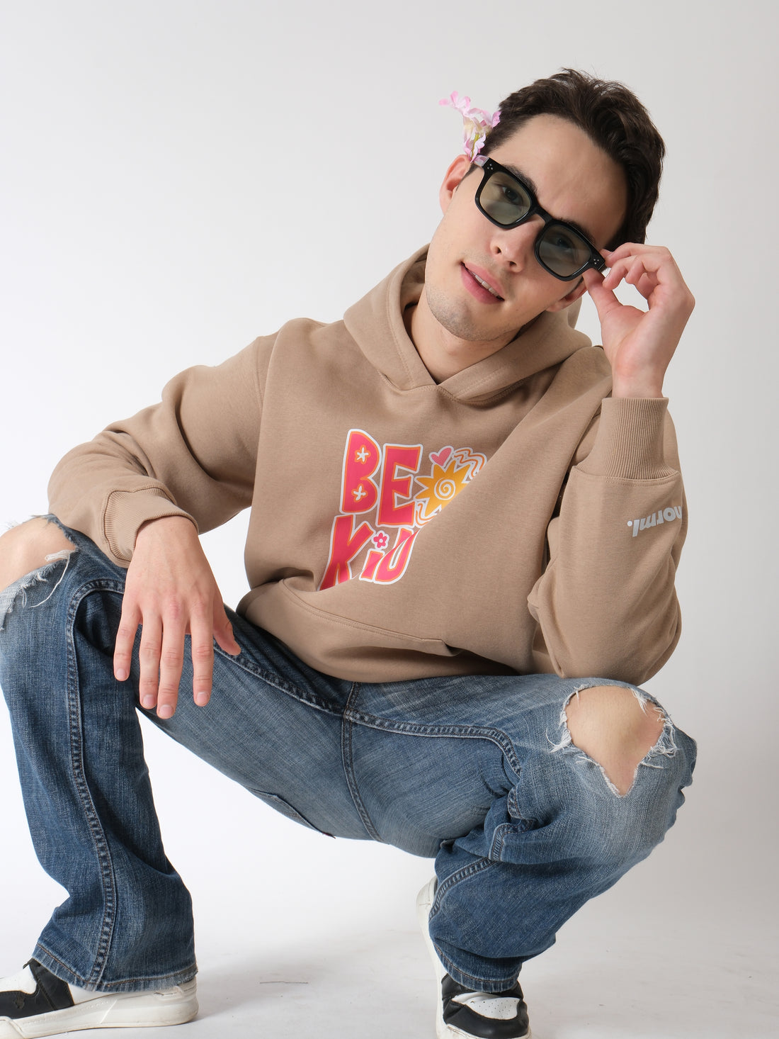 Harsh World Oversized Graphic Hoodie