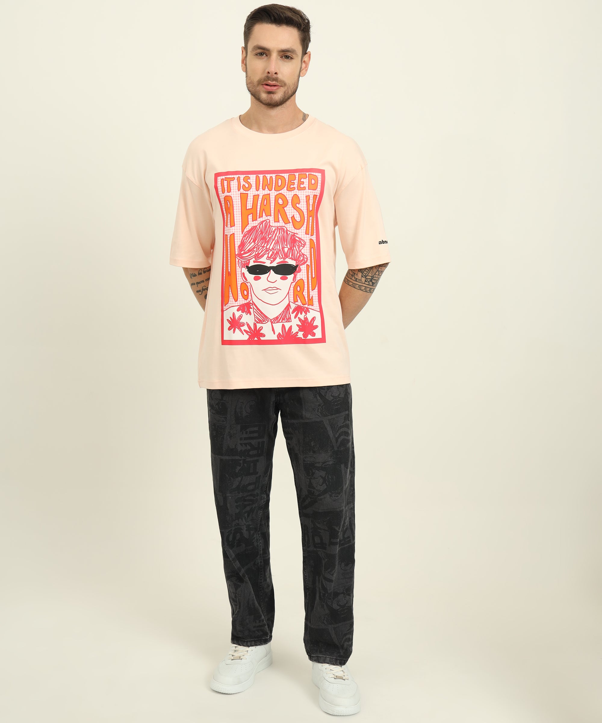 ✰ Harsh World | oversized unisex graphic tee