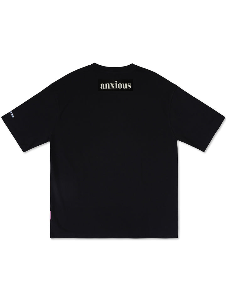 ✰ Anxious- oversized unisex graphic tee