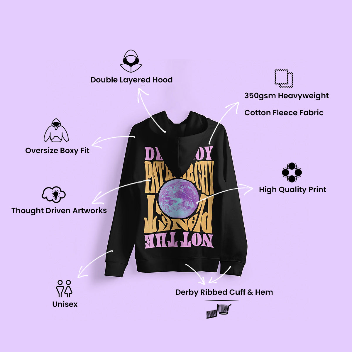 Destroy Patriarchy | Unisex Hoodie