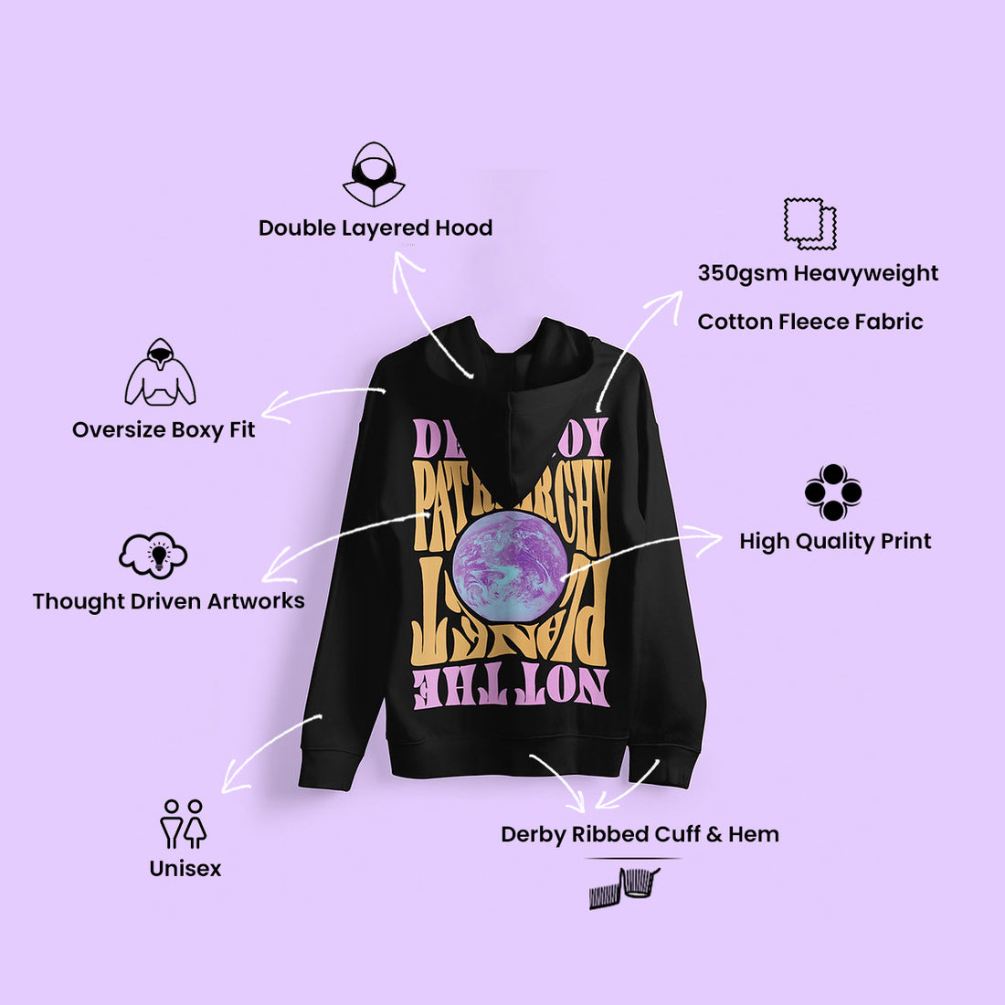 Destroy Patriarchy | Unisex Hoodie