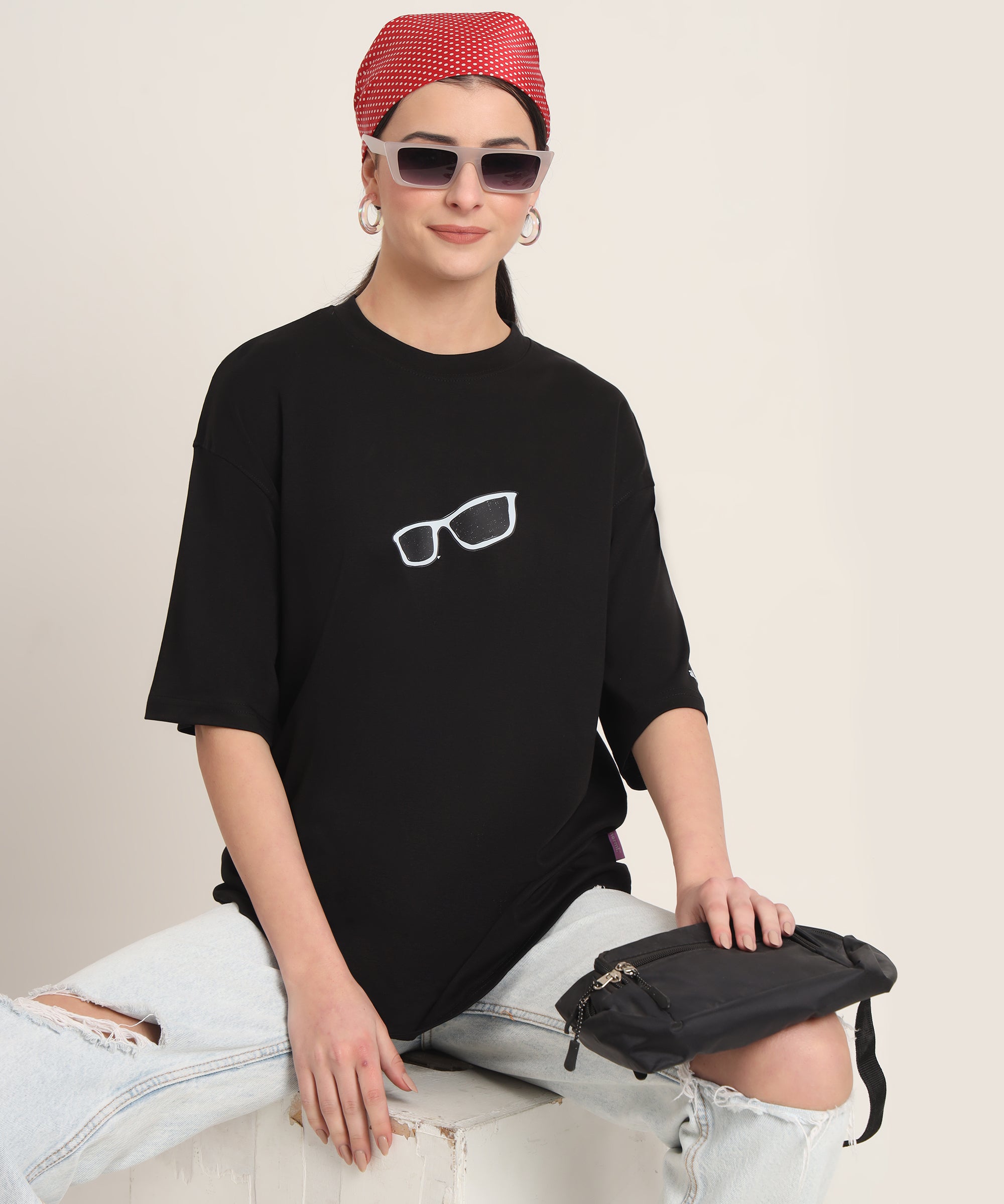 Knock Knock Oversized Graphic T-shirt