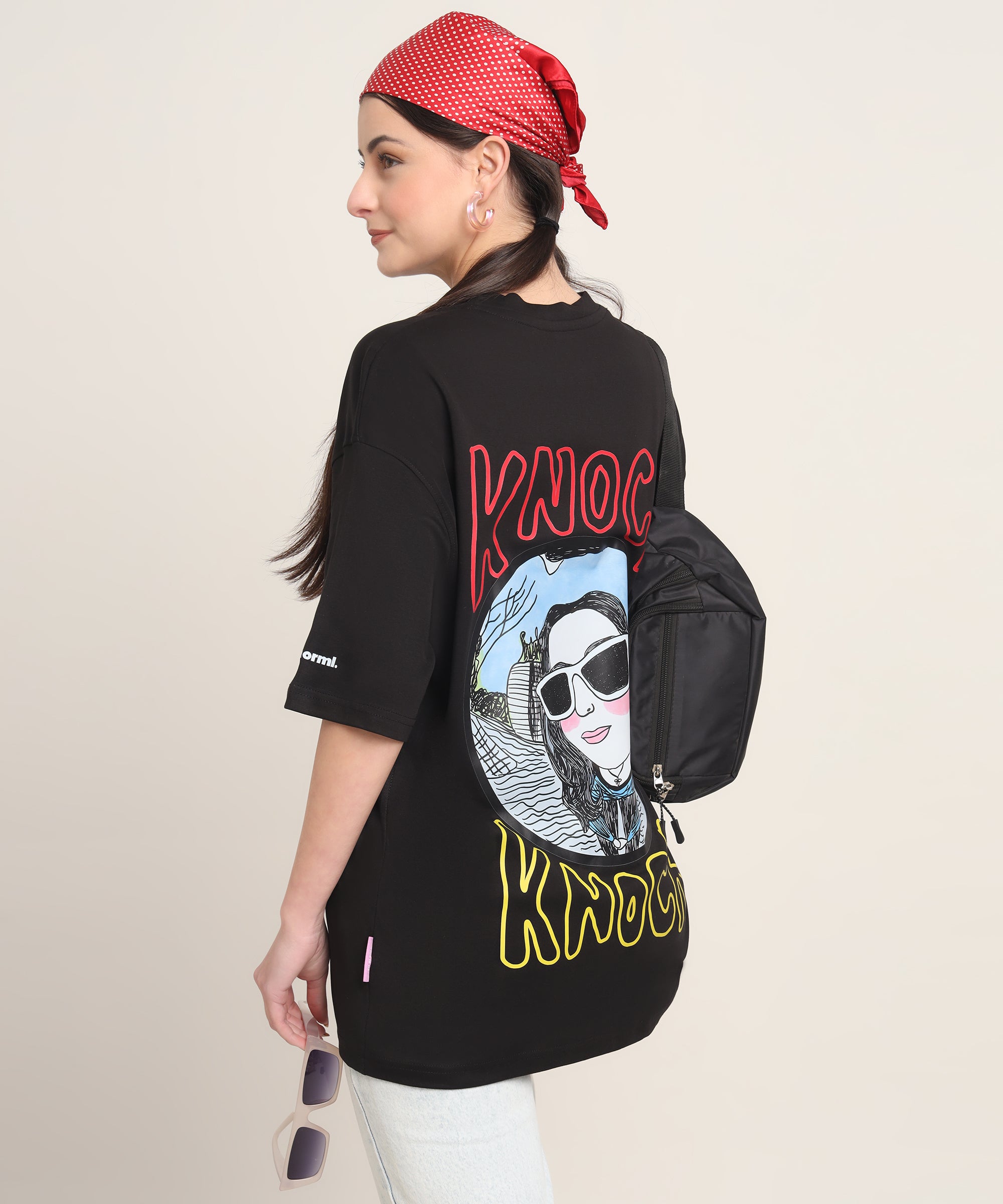 Knock Knock Oversized Graphic T-shirt