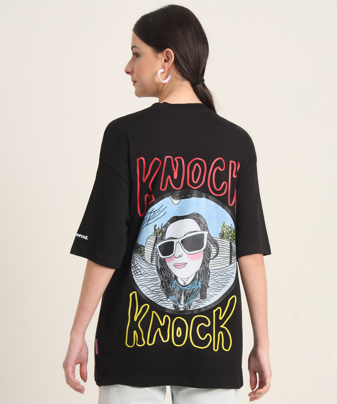 Knock Knock Oversized Graphic T-shirt