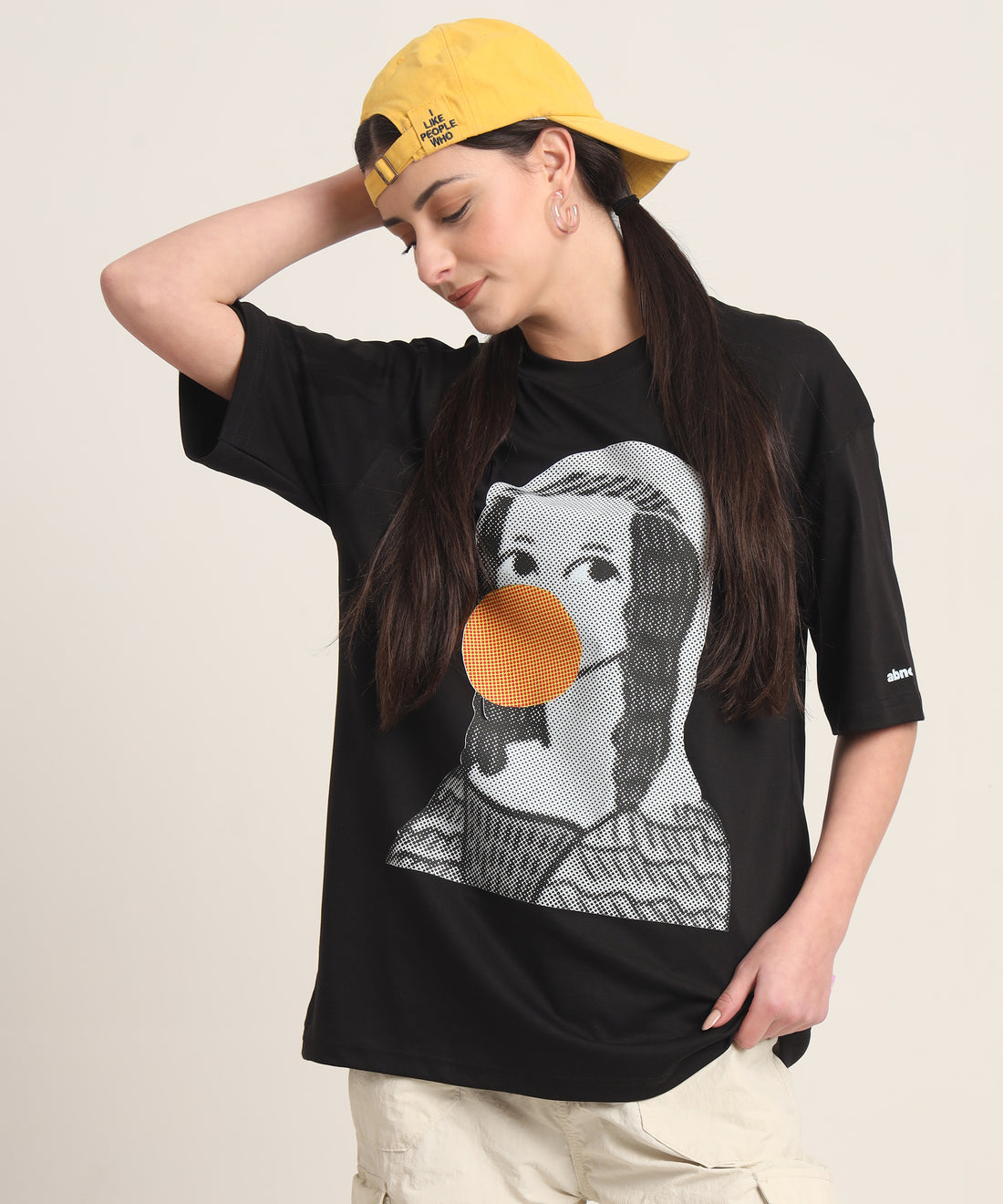 Mona Mono Oversized Graphic T-shirt