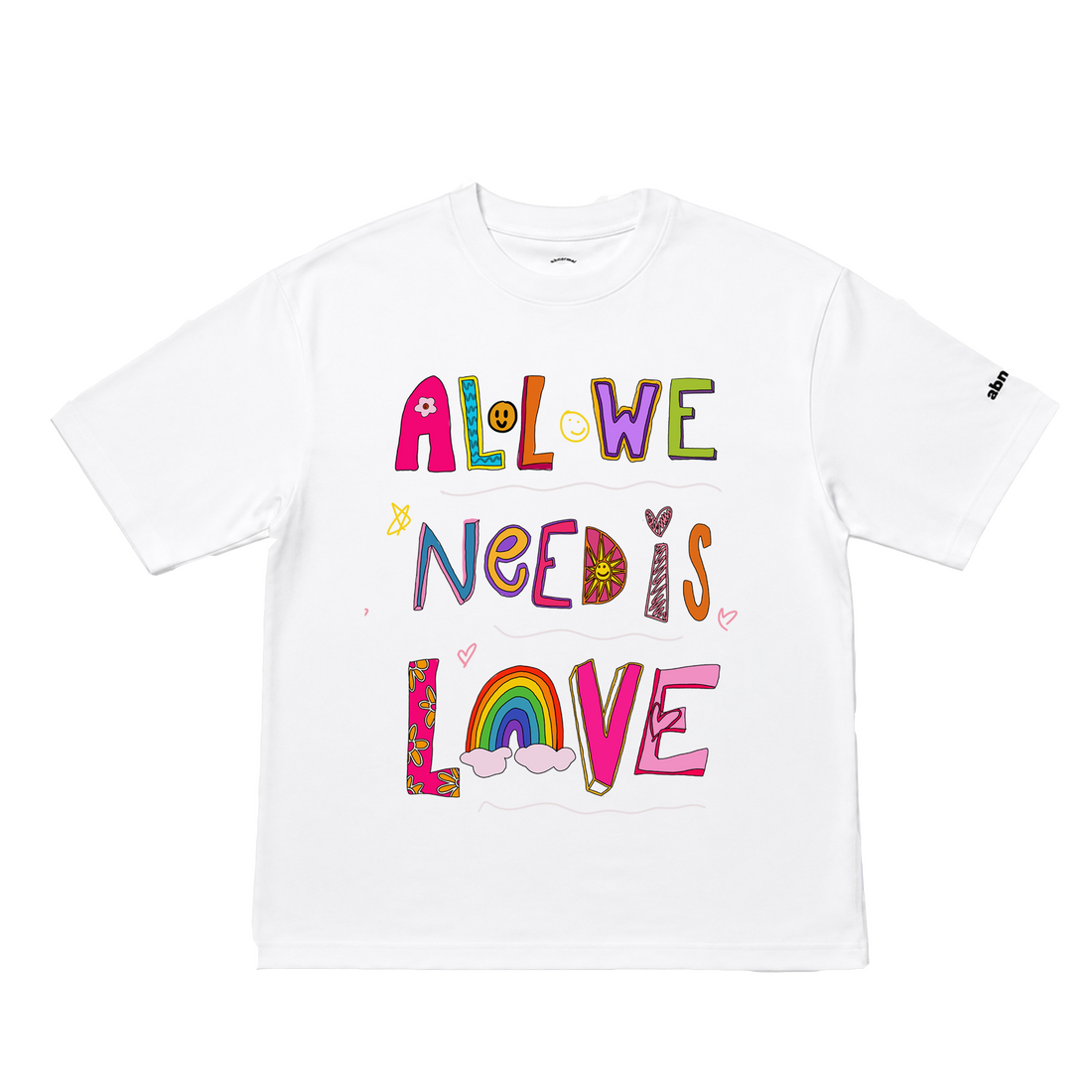 All We Need Is Love |  oversized unisex graphic tee