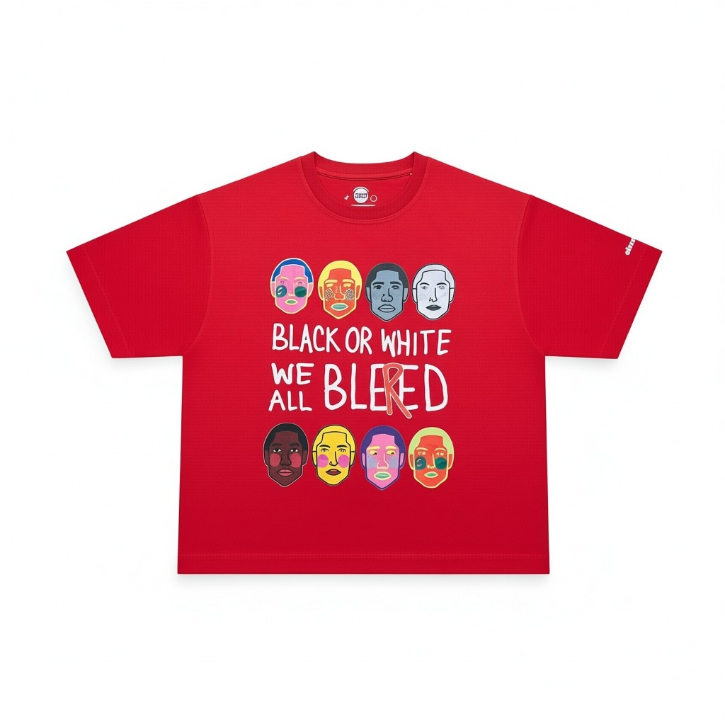 ✰ Bleed Red | oversized unisex graphic tee